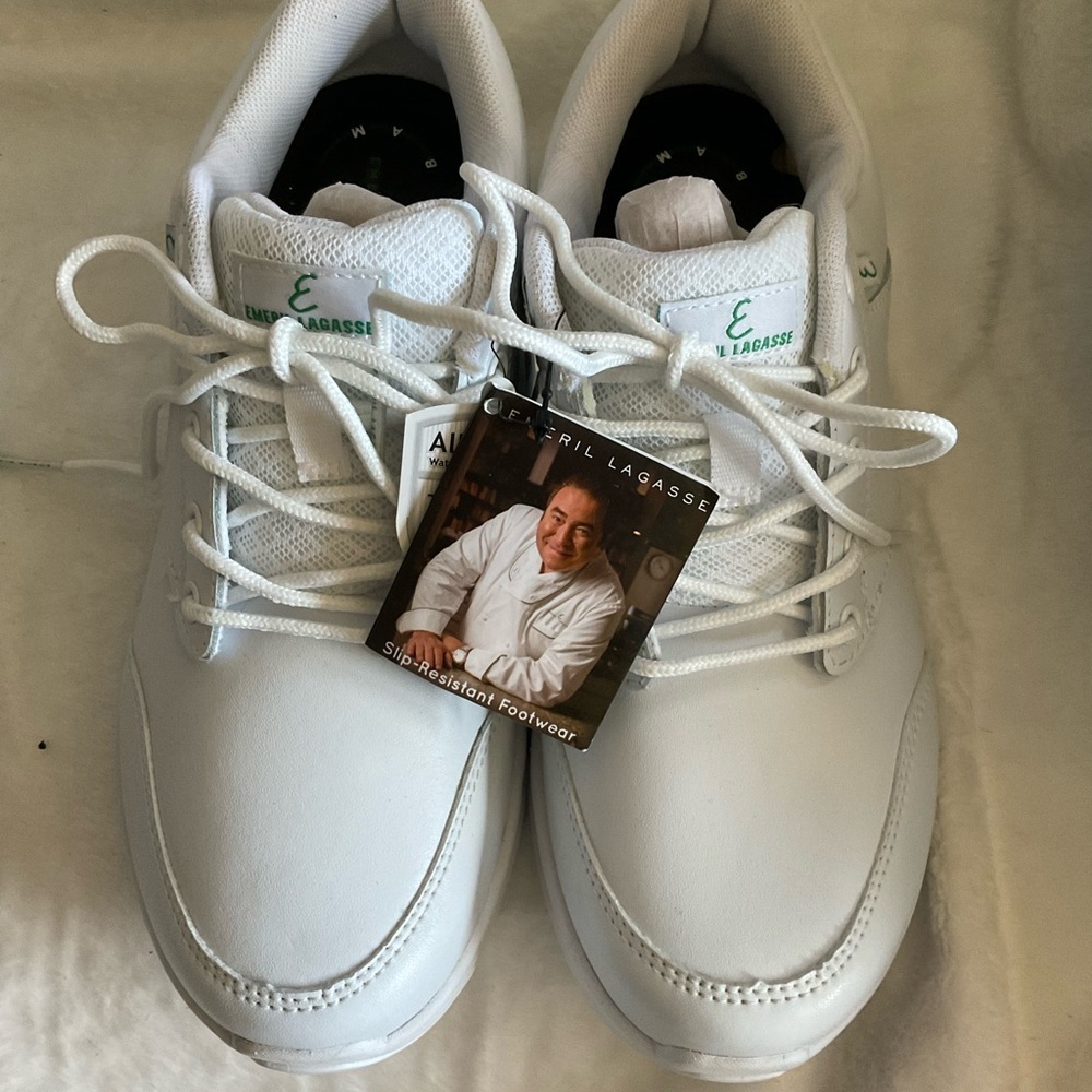LOWEST Emeril Lagasse Womens Slip Resistant White Shoes (NWT) Sz 7.5W
